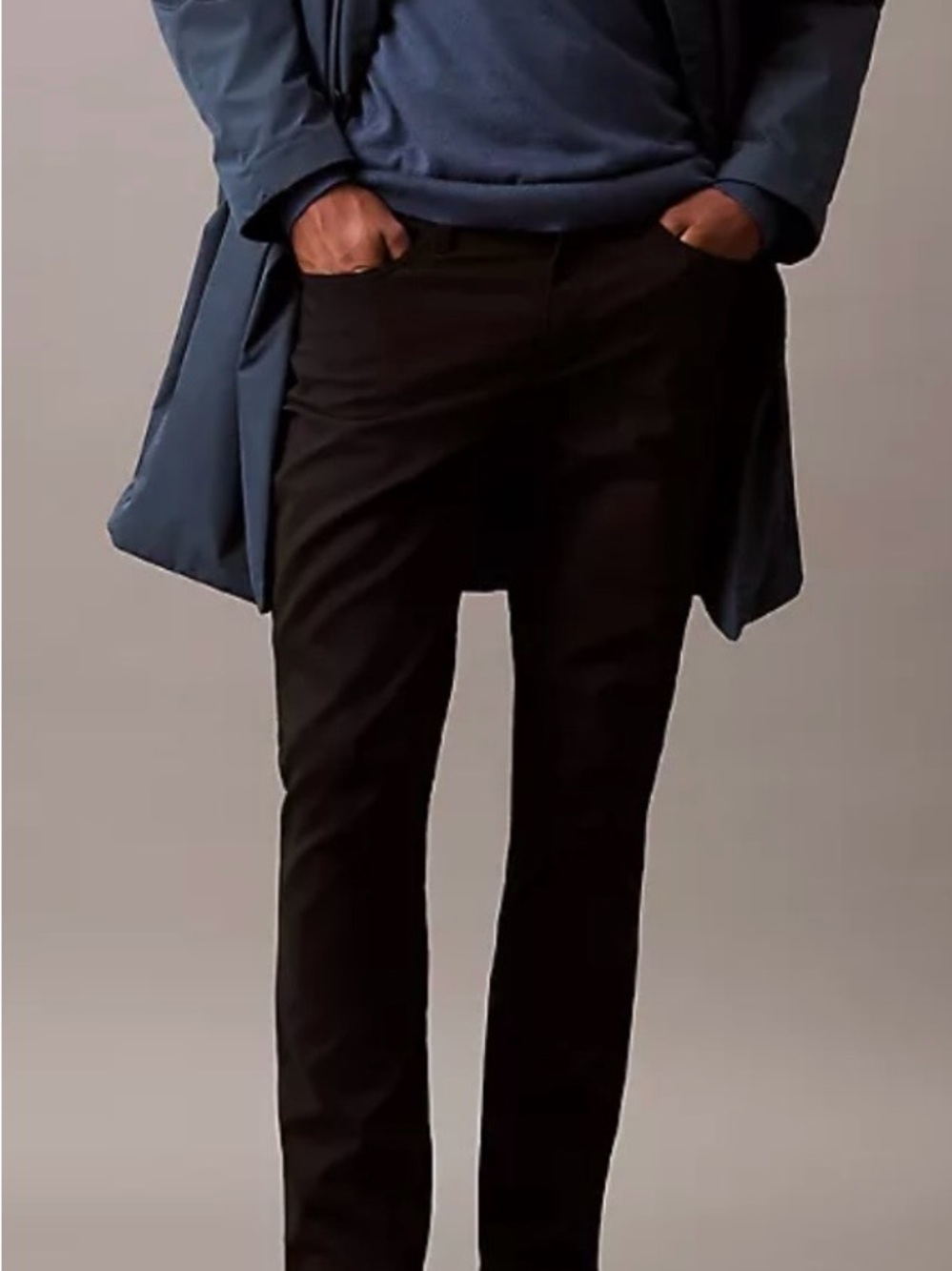 Calvin Klein Black Slim Chinos